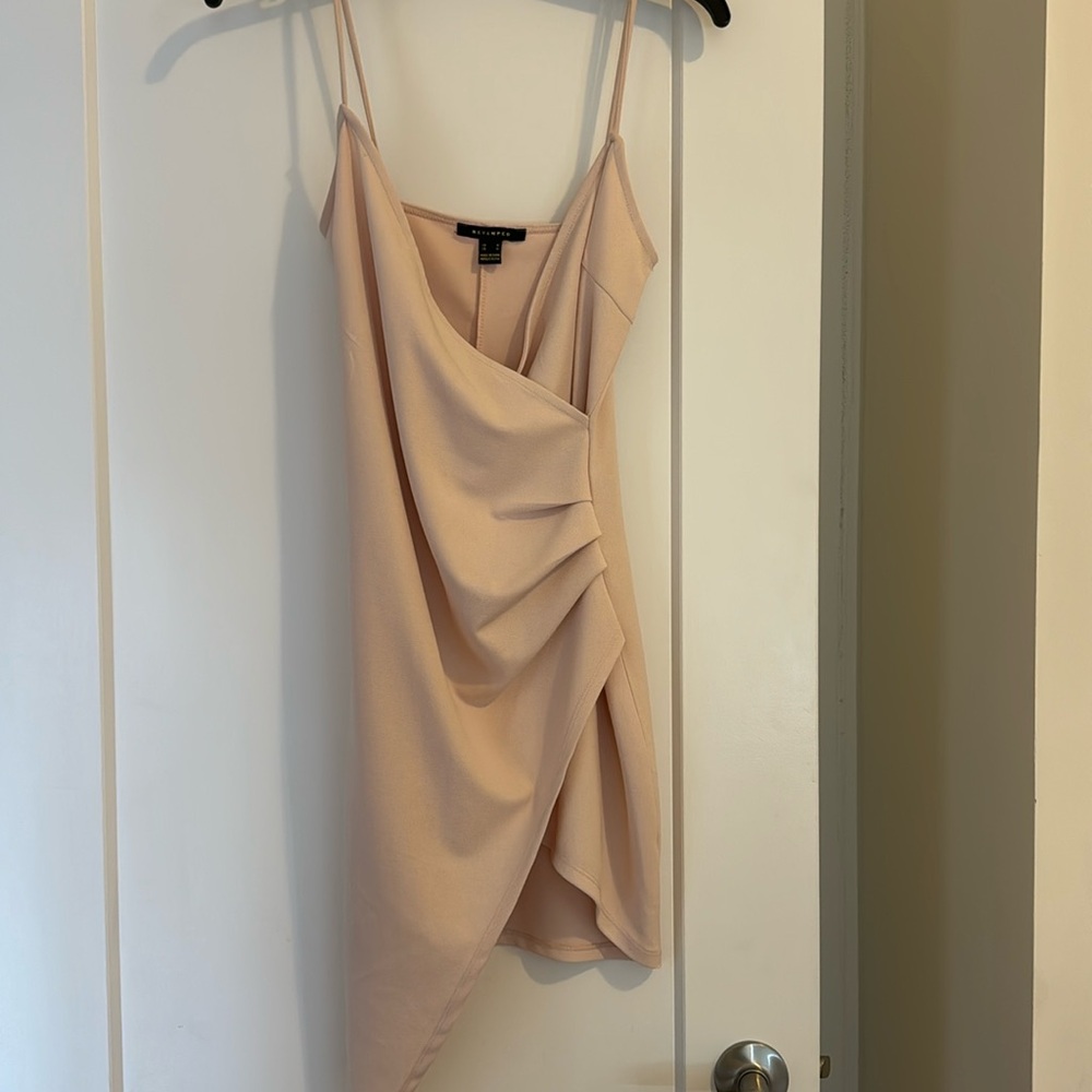 Women’s pink slit dress